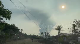 Smoke rises from Taal volcano in the Philippines as alert level rises