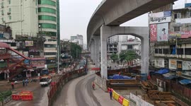 Streets of Dhaka, Bangladesh during strict lockdown