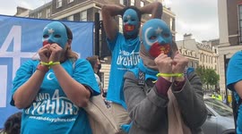 Chinese treatment if Uighurs protested by takbir chanting demonstrators