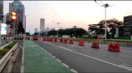 The Jakarta's Situation While Emergency Restriction Due To Covid-19