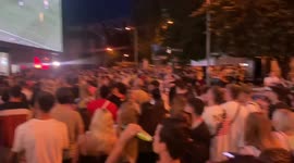 Atmosphere in Kyiv, Ukraine during England vs Ukraine match