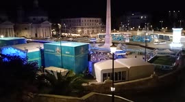 Atmosphere in Rome, Italy during England vs Ukraine match