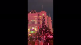 UEFA2020 - England vs Ukraine - Celebration in Piccadilly Circus