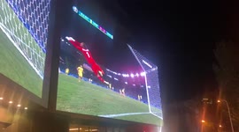 Atmosphere in Kyiv, Ukraine after England vs Ukraine match