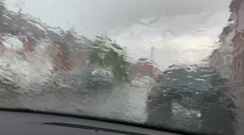 Heavy rain falls in Derbyshire as flood warning and thunderstorms predicted