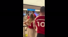 Euro 2020: Denmark Fans Arrive At Baku Airport