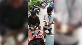 Ambulance staff returns bag full of cash worth $1,100 to accident victims in central India