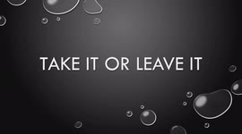 Take it or leave it PRANCING POEMS AND POETRY Literacy Hub ... building our future.