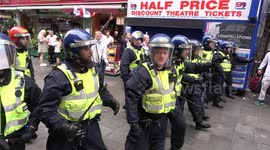 London's Leicester Square TRASHED by England fans: Extended Version