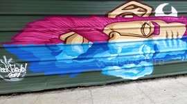 Graffiti on the walls of the Ipiranga Museum in Sao Paulo, Brazil