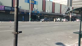 Security trying to impede me from recording in public during the Pro- Zuma protest in SA