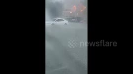 US: Severe Thunderstorm Moves Into Philadelphia Causing Flooding