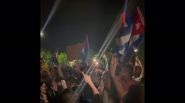 US: SOS Cuba Solidarity Protest Outside Southern Command In Florida 3