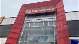 Shopping Center in Jakarta, Indonesia Closes because of the Emergency Restriction