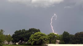 Florida Day Time Lightning Strike at 240FPS - Slow Motion video shows complexity of a lightning strike