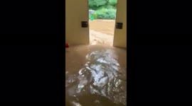 Flooded hospital in Germany after heavy rain, hospital had to be evacuated