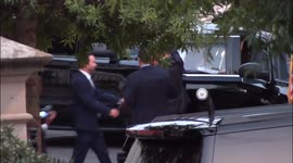 Madam Vice President of the United States Kamala Harris departs The White House following a dinner with Chancellor of Germany Angela Merkel and Professor Dr. Joachim Sauer in Washington, D.C. on July 15, 2021