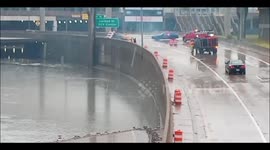 Flooding In Wayne County Community College District In Detroit, MI, US
