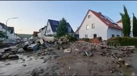 Homes and bridges destroyed after major floods in Bad Neuenahr-Ahrweiler, Germany