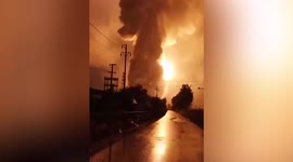 China factory explodes after flood water mixes with chemicals