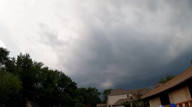 Crazy storm cloud time lapse