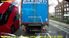 South London show off on a bike looks like a fool when he drops his phone.