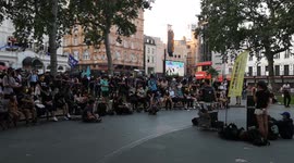 The Umbrella Movement In Leicester Square