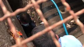 Terrified boy, 14, rescued after getting stuck in garbage shredder machine