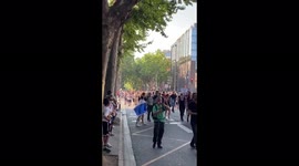 Demonstration against the health pass in Toulouse, France