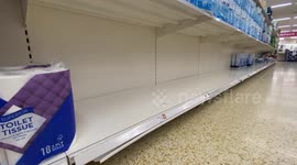 Supermarket shelves empty due to pingdemic and transport staff shortages