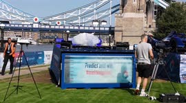 The Genpact Ice Motorcar Finally Finishes Its 24 Hour Experiment To See How Much It Has Melted.