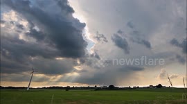 Northern Ireland hit with heavy thunderstorm
