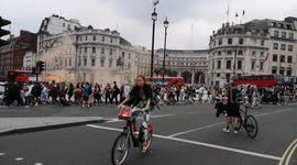 Protestors Head To Whitehall During The Worldwide Rally For Freedom
