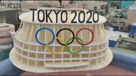 Girl makes Tokyo Olympic Stadium replica using 8,000 ice cream sticks