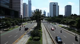 General view of Indonesia capital as government is due to ease Covid-19 restrictions