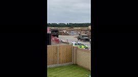 Footage shows gigantic crater left by live WWII bomb after it was detonated in Goole, UK