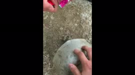 The guys launched a pan into the sky with a firecracker explosion