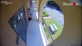 Security camera captures Atlanta man almost setting himself on fire