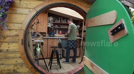 IKEA worker fulfills his childhood dream by building a HOBBIT HOUSE in his back garden