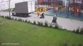 A woman with a stroller was hit by a car in Tyumen