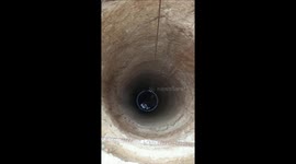 Farmers dig wells nearly 10 meters deep in search of water in the high mountains