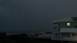 Vivid Lightning Storm over the Atlantic Ocean