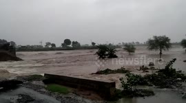 4 police officers rescued from inundated police station in central India