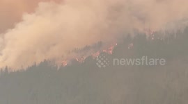 Fire On The Mountains! Fires have come up over the mountains behind our home.