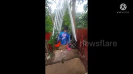 Acantilalado natures view cafe  with overview of canlaon valcano