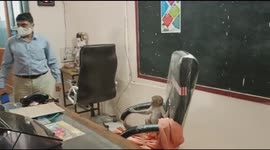 Monkey expelled from principal's office after breaking into school in India