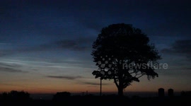 Real Time Video Of Noctilucent Clouds - June 12th 2015