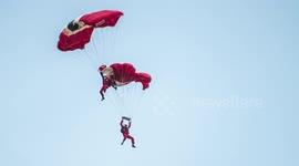 Red Devils parachute stunt goes horribly wrong