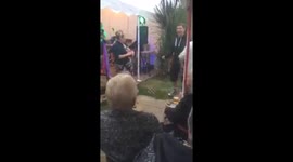Drunk Lady Falls Into Playing Band At Merrymoor Inn Cider & Ale Festival Cornwall