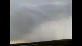 Lightning strikes near Beinn Ghrideag, Stornoway, 1/7/2014